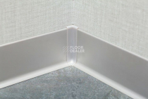 Плинтус алюминиевый анодированный напольный Diele ПЛ80, 501л серебро люкс Плинтус алюминиевый анодированный напольный Diele ПЛ80, 501л серебро люкс фото 5 | FLOORDEALER